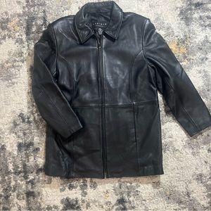 Get cozy with this genuine leather jacket. Perfect staple to your closet.